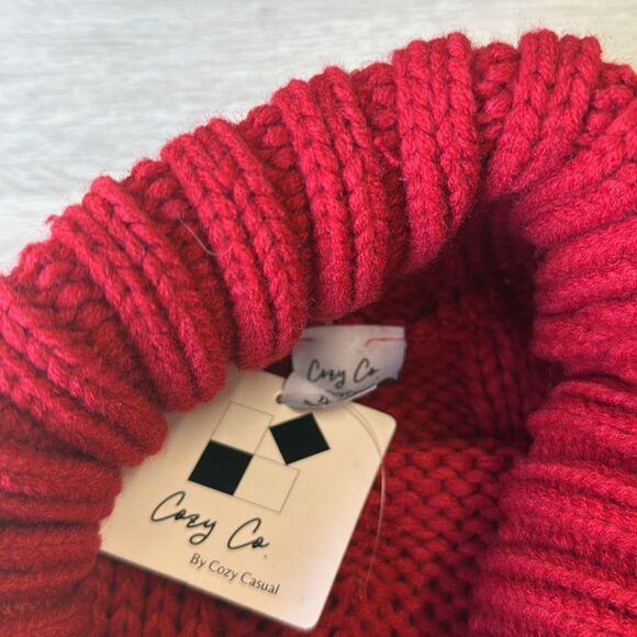 Cozy Co by Cozy Casual Running Back To You Sweater Cranberry 1X/2X NWT in packag - Picture 6 of 6